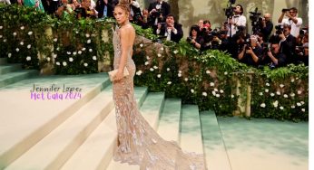 Jennifer Lopez Dazzles at Met Gala with Custom Schiaparelli Creation