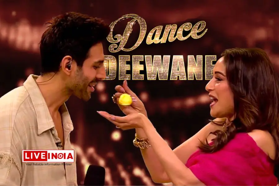 Kartik Aaryan and Madhuri Dixit's Sweet Rasmalai Moment on Dance Show Finale