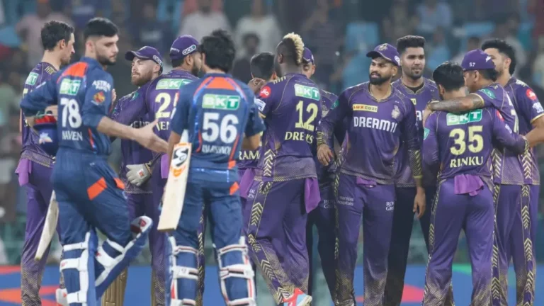  LSG succumb to KKR bowling attack, concede 98-run defeat