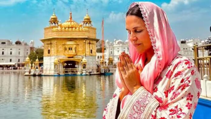 Neha Dhupia Visits Golden Temple for Blessings