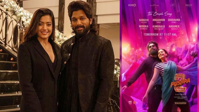 Allu Arjun and Rashmika Mandanna Tease Fans with New Poster Ahead of 'Pushpa 2' Second Single Release