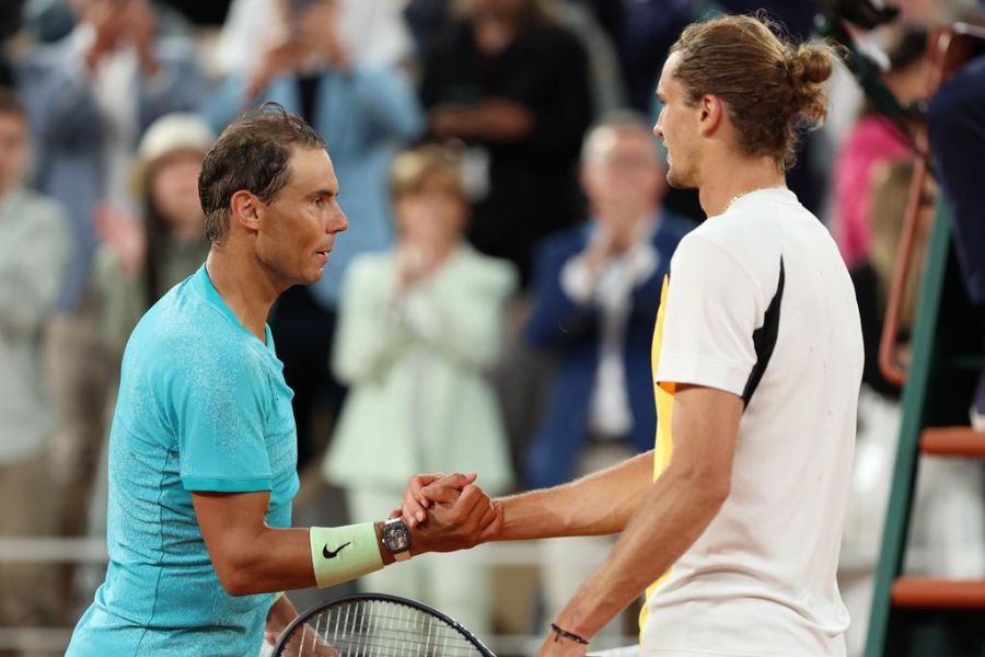 Rafael Nadal and Alexander Zverev