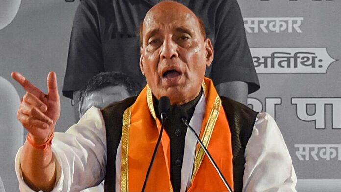 Pakistan saying that India becoming powerful country: Rajnath Singh