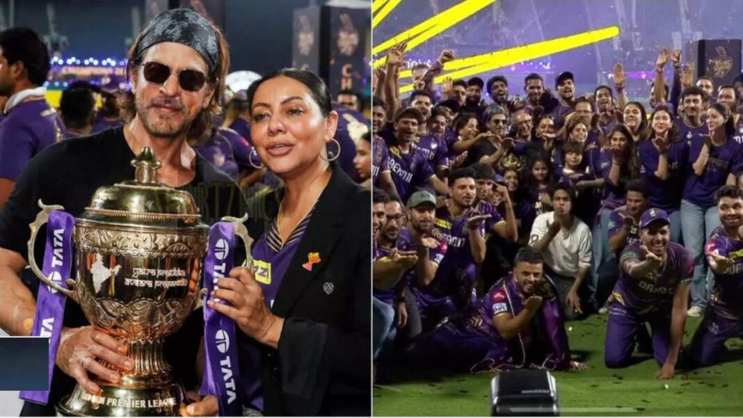 Shah Rukh Khan and Gauri Celebrate KKR's IPL Triumph