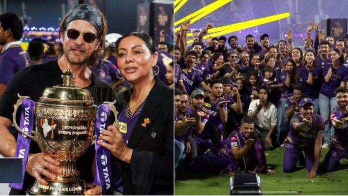 Shah Rukh Khan and Gauri Celebrate KKR's IPL Triumph