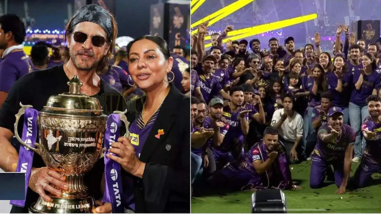 Shah Rukh Khan and Gauri Celebrate KKR's IPL Triumph