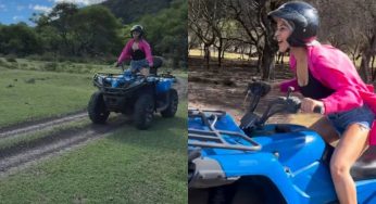 Shehnaaz Gill Thrills Fans with First-Time Quad Biking Adventure in Mauritius
