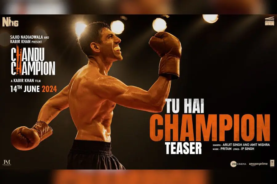 'Tu Hai Champion' from Kartik Aaryan's 'Chandu Champion' Releases Tomorrow