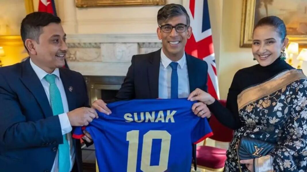 Manisha Koirala Meets UK PM Rishi Sunak: See Pics