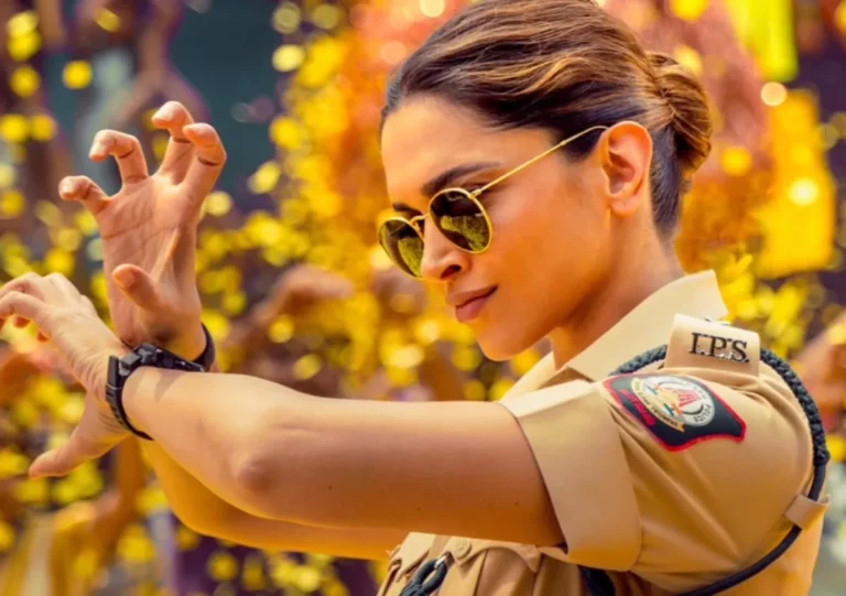 Deepika Padukone poses with co-artistes on ‘Singham Again’ set