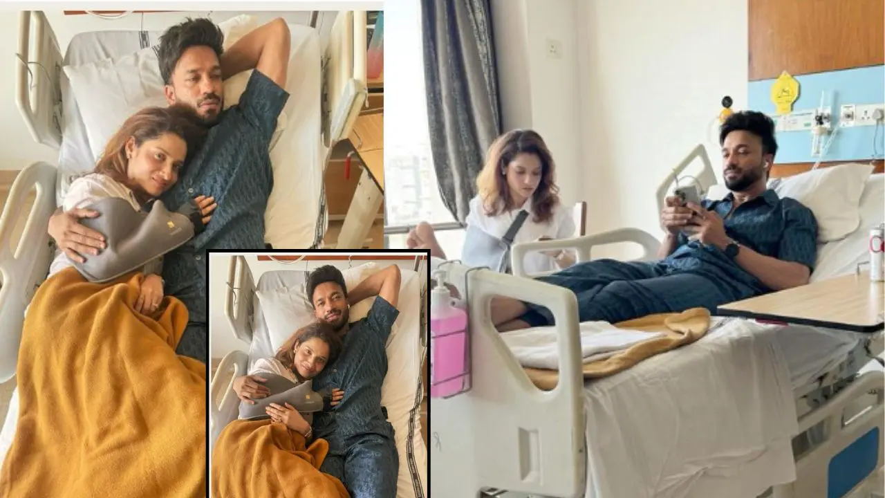 Ankita Lokhande Shares Hospital Moments with Husband Vicky Jain