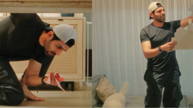 Kartik Aaryan’s ‘Chandu Champion’ Poster Reveal Foiled by Furry Friend Katori