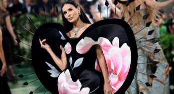 Demi Moore Stuns at Met Gala 2024 in Wallpaper Gown