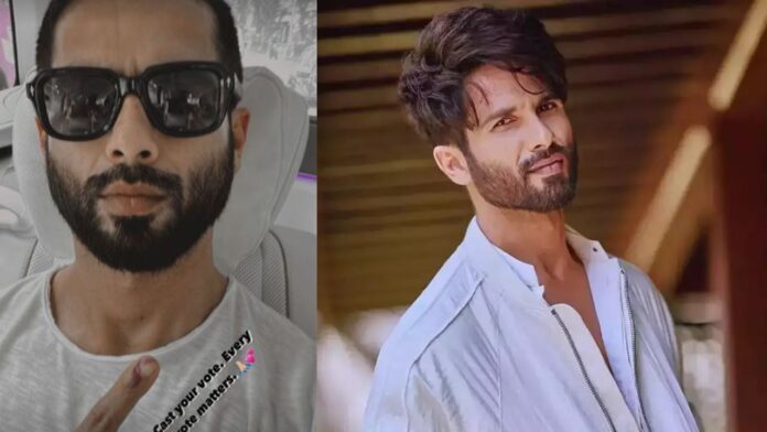 Lok Sabha Elections: Shahid Kapoor Casts His Vote in Mumbai