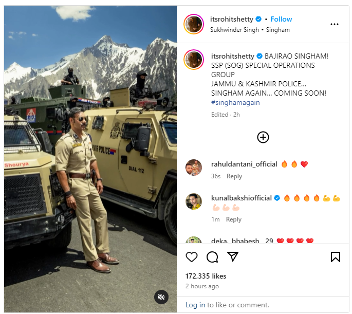 Ajay Devgn Praises J-K Support During 'Singham Again' Shoot