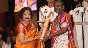 Vyjayanthimala Bali Receives Padma Vibhushan Award