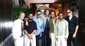 Anil Kapoor Welcomes Dance Group Quick Style at Mumbai Home