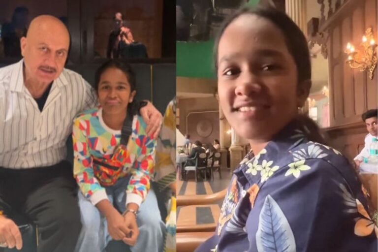 Anupam Kher’s Heartwarming Moments with Satish Kaushik’s Daughter on ‘Tanvi The Great’ Set