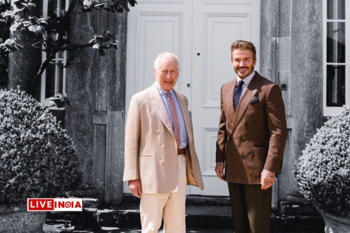 David Beckham Discusses Beekeeping with King Charles