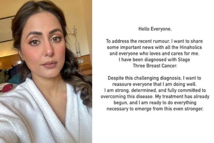 Hina Khan Battles Stage 3 Breast Cancer with Strength