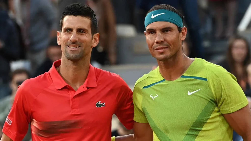 Rafael Nadal and Novak Djokovic 1