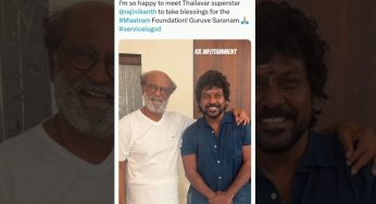 Raghava Lawrence Receives Rajinikanth’s Blessings for Maatram Foundation