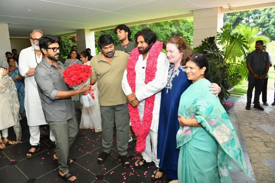Ram Charan, Chiranjeevi Celebrate Pawan Kalyan's Election Victory – Inside Pics Revealed