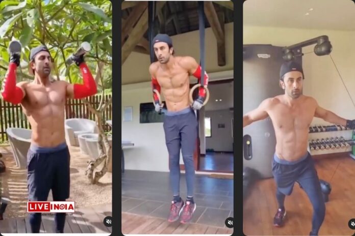 Ranbir Kapoor Impresses Fans with Intense Workout Routine in New Video