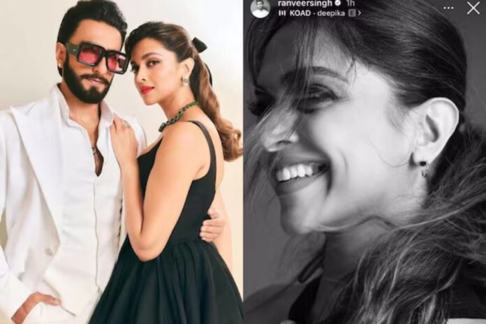 Ranveer Singh Admires Wife Deepika Padukone, Shares Baby Bump Pics