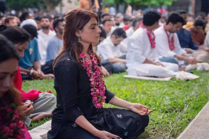 Samantha Ruth Prabhu Shares Serene Meditation Session at Isha Foundation