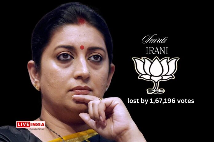 Smriti Irani Concedes Defeat in Amethi, Vows to Continue Serving