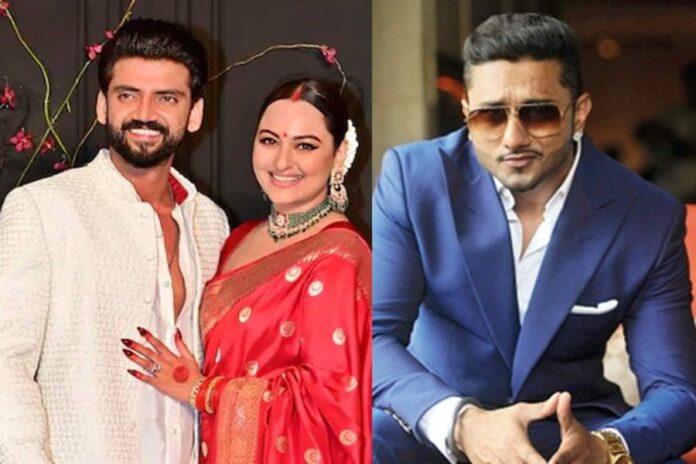 Honey Singh Ignites Sonakshi-Zaheer's Wedding Reception with 'Angreji Beat'