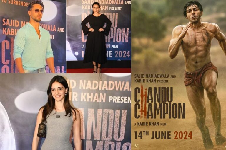 Celebs Flock to Kartik Aaryan’s ‘Chandu Champion’ Screening in Mumbai