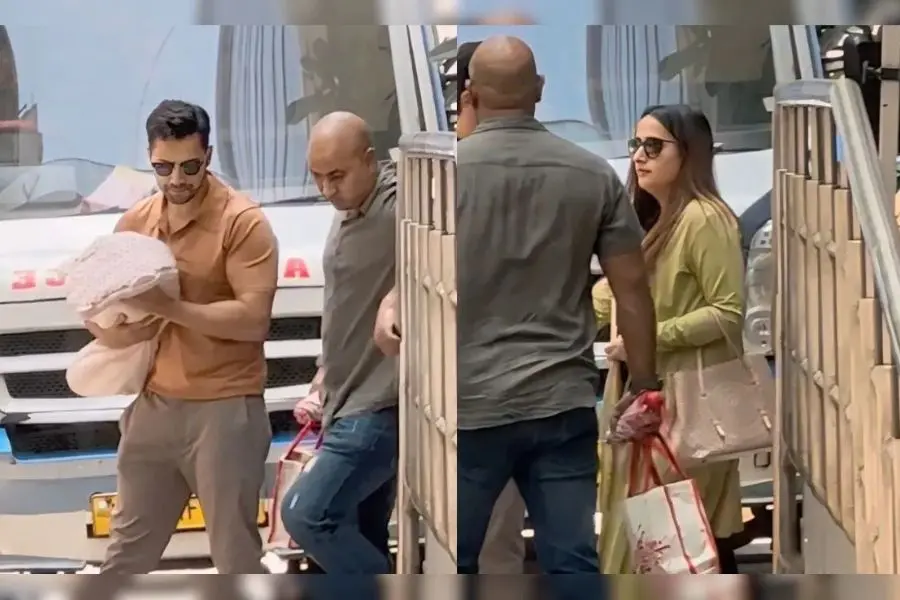 Varun Dhawan and Natasha Dalal Bring Their Baby Home