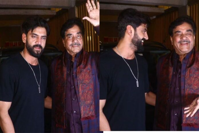 Zaheer Iqbal and Shatrughan Sinha Pose Happily Ahead of Zaheer's Wedding with Sonakshi Sinha