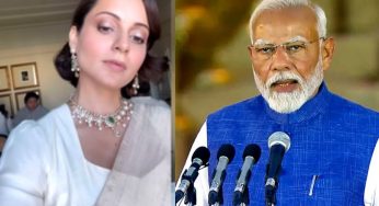 Kangana Ranaut Shines in Splendid Attire at PM Modi’s Historic Oath Ceremony