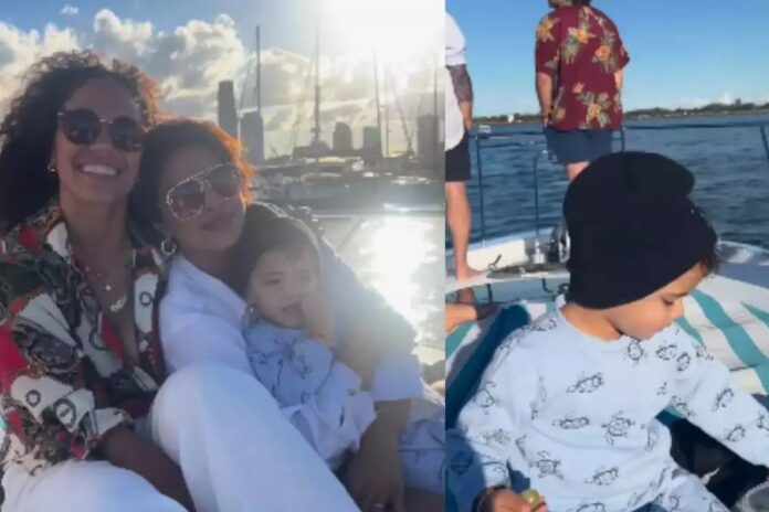 Priyanka Chopra Enjoys Yacht Outing with Daughter and 'The Bluff' Team