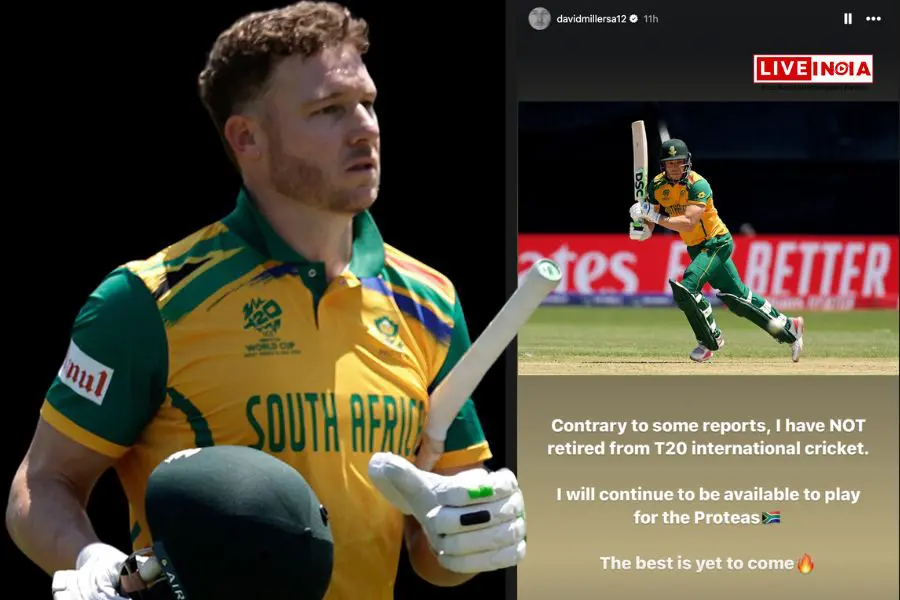 David Miller Dispels Retirement Rumors After ICC T20 WC Loss