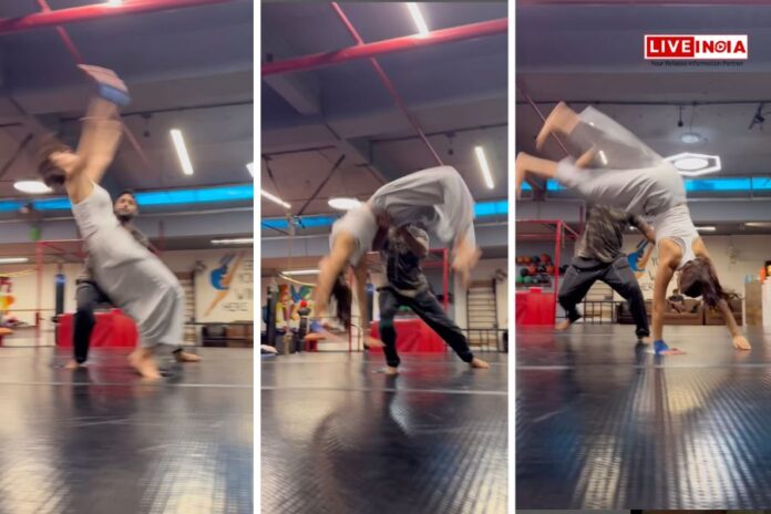 Disha Patani Stuns with Double Back-Flip in New Workout Video