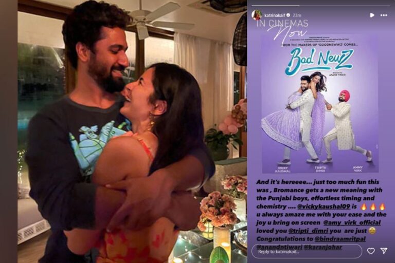 Katrina Kaif Praises Vicky Kaushal’s Performance in ‘Bad Newz’