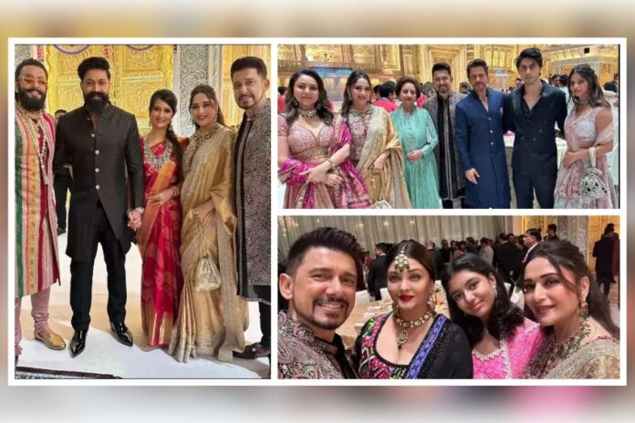 Madhuri Dixit and Shah Rukh Khan Reunite at Anant-Radhika Wedding