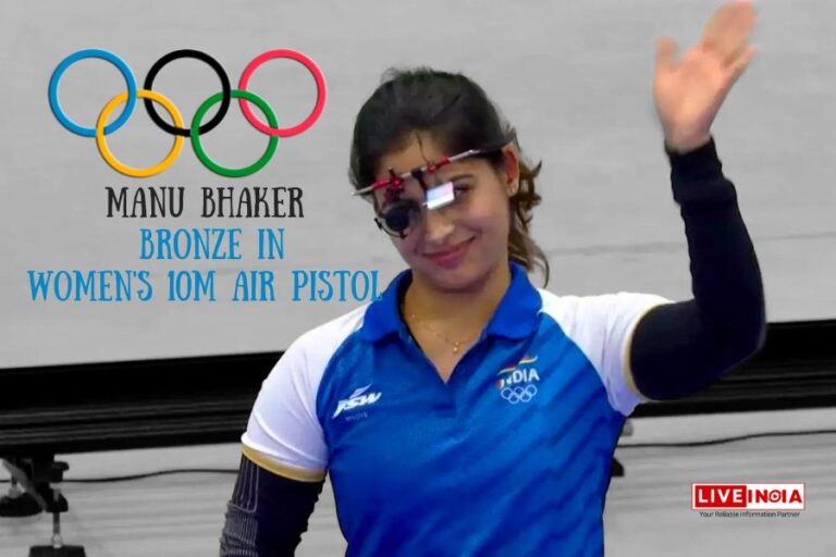 Manu Bhaker Makes History with Bronze in Women’s 10m Air Pistol