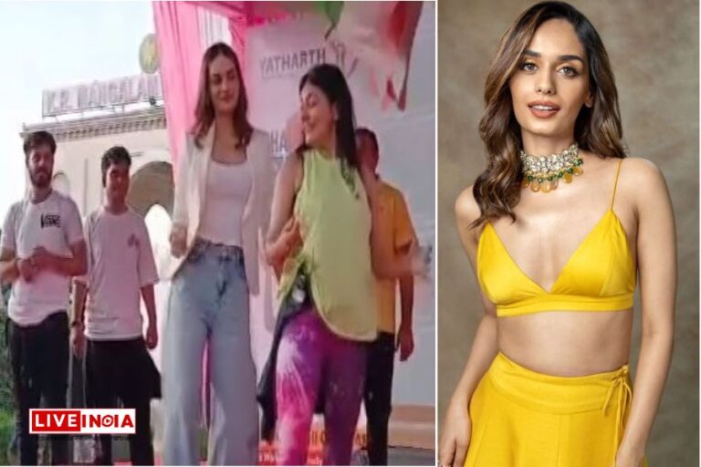 Manushi Chhillar happy to be back home, attends “walkathon”