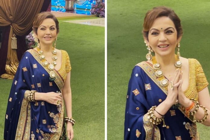 Nita Ambani Dazzles in Traditional Attire at Anant-Radhika’s Puja Ceremony