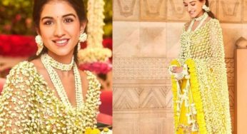 Radhika Merchant’s Unique “Phoolon ki Chadar” Dupatta Steals the Show at Haldi Ceremony