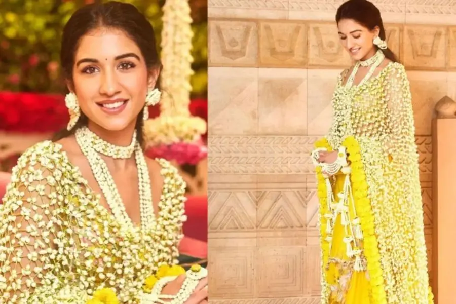 Radhika Merchant's Unique "Phoolon ki Chadar" Dupatta Steals the Show at Haldi Ceremony