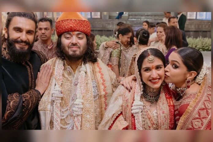 Ranveer Singh, Deepika Padukone Celebrate with Newlyweds Anant Ambani, Radhika Merchant