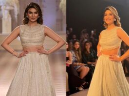 Riddhima Kapoor Shines on India Couture Week Runway