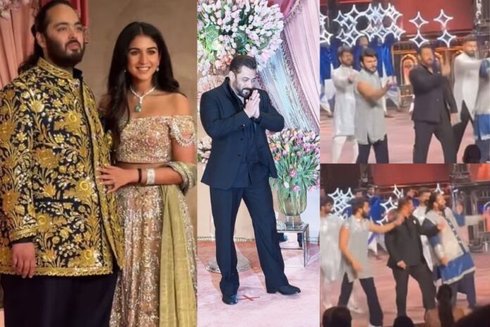 Salman Khan Grooves with Anant Ambani at Star-Studded Sangeet Night