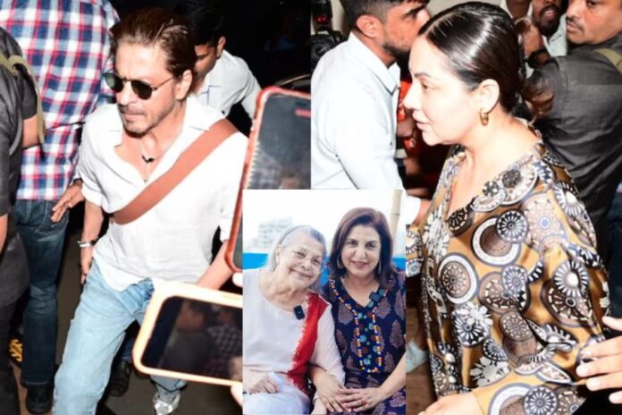 Shah Rukh Khan and Family Visit Farah Khan After Her Mother's Passing